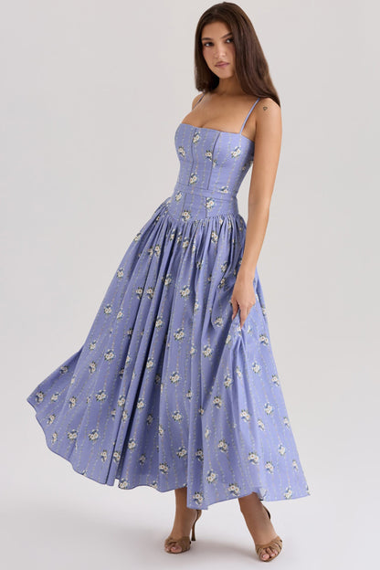 CorsetShape™ Floral Midi Dress