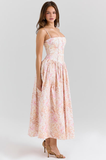 CorsetShape™ Floral Midi Dress