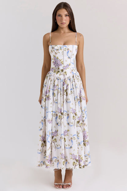 CorsetShape™ Floral Midi Dress