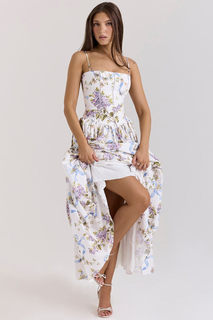 CorsetShape™ Floral Midi Dress