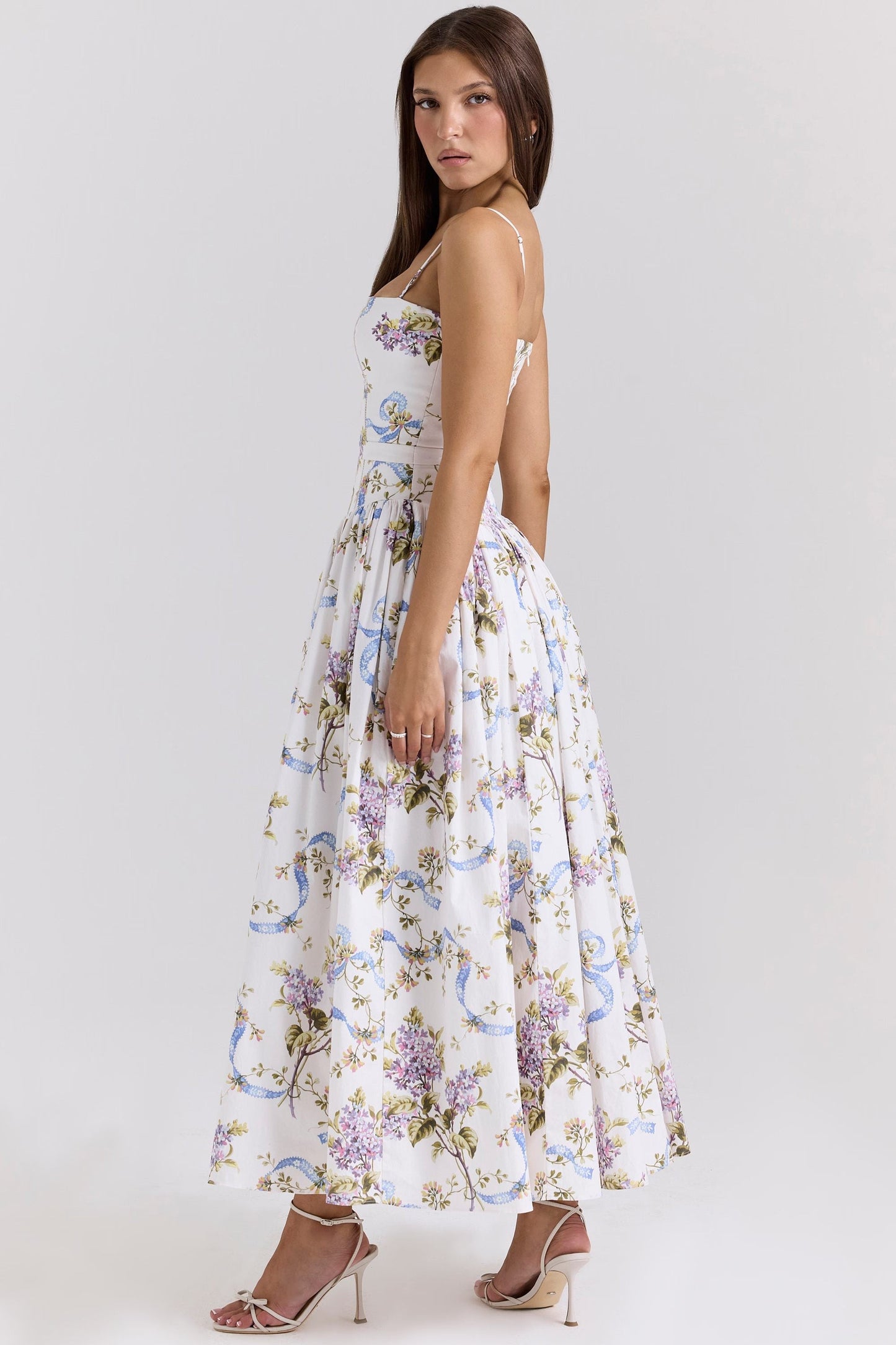 CorsetShape™ Floral Midi Dress