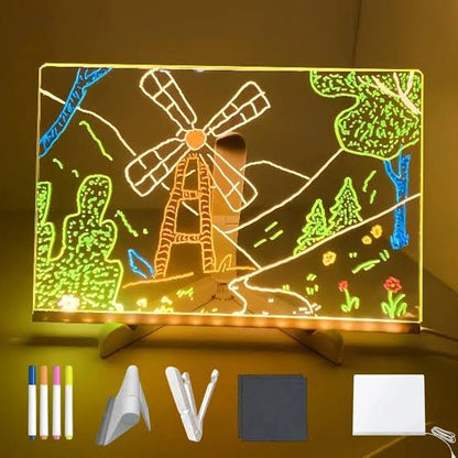 MagicGlow LED Drawing Board for Kids