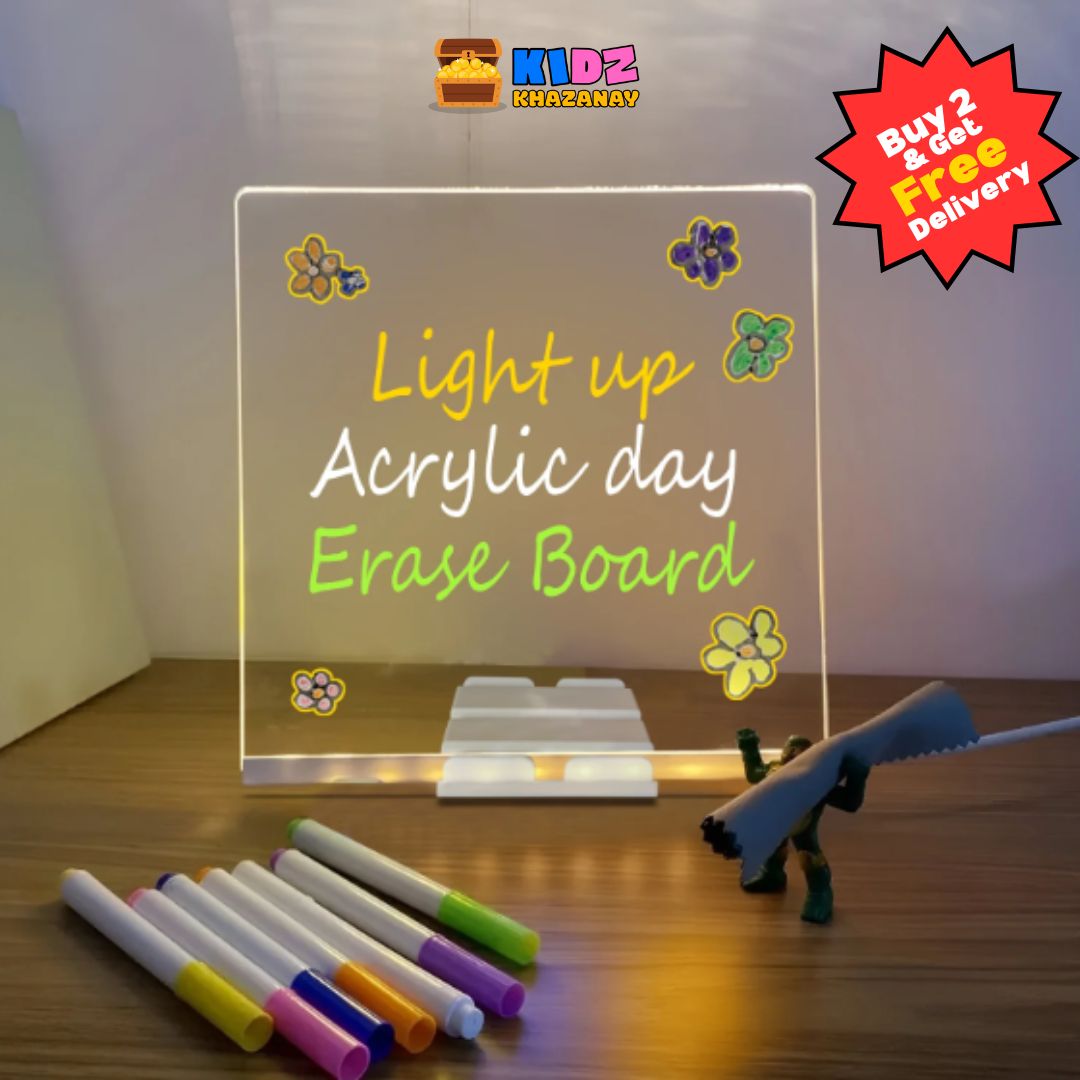 MagicGlow LED Drawing Board for Kids