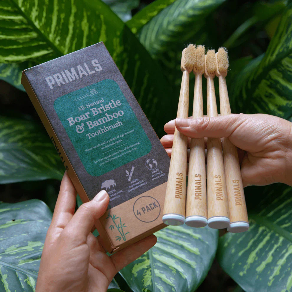 ZeroPlastic™ Bamboo Toothbrush Set