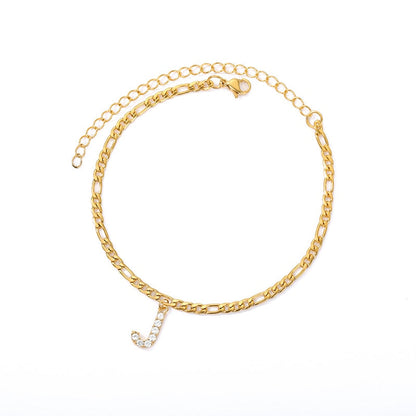Eterna Initial Anklet