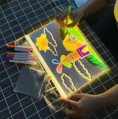 MagicGlow LED Drawing Board for Kids