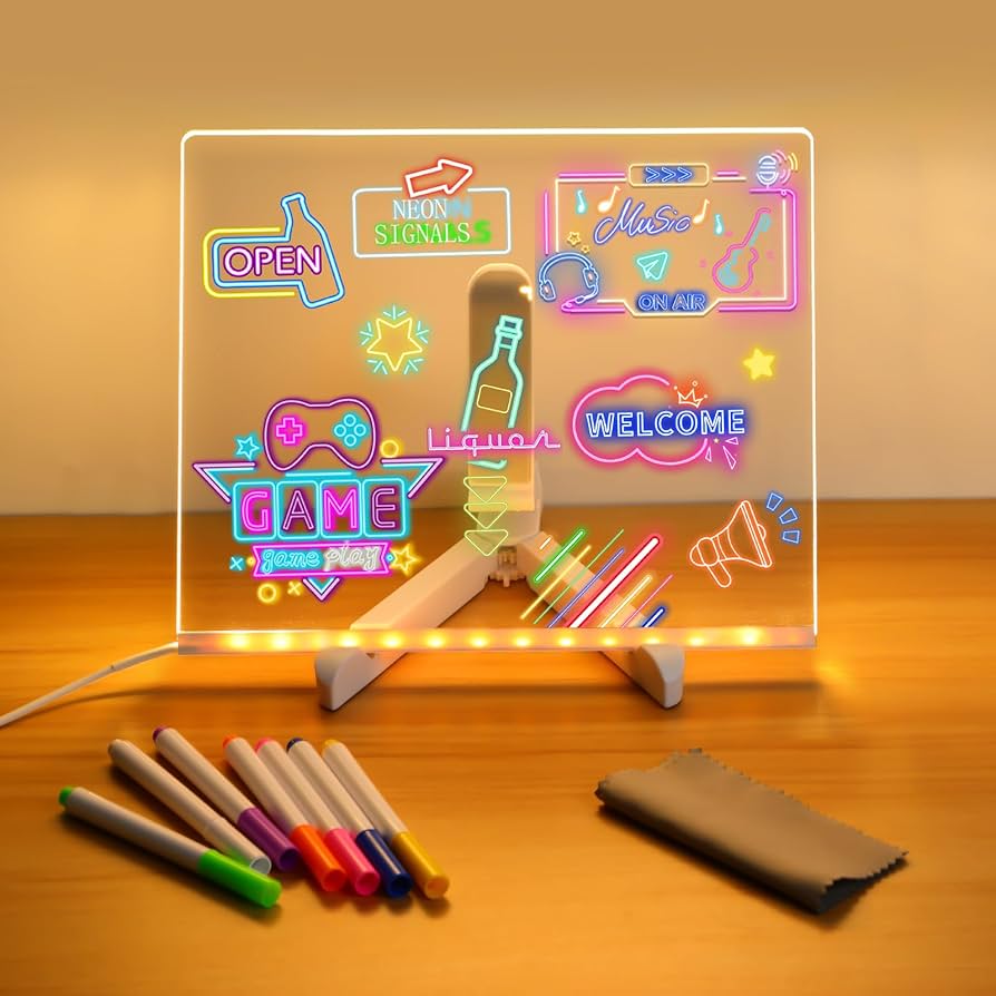 MagicGlow LED Drawing Board for Kids
