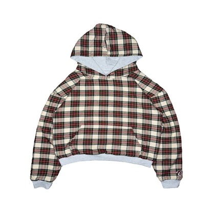 Stylish Plaid Reversible Hoodie